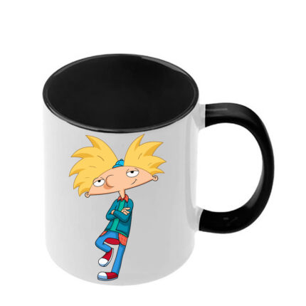 Κούπα Hey Arnold! με μαύρη λαβή και εσωτερικό