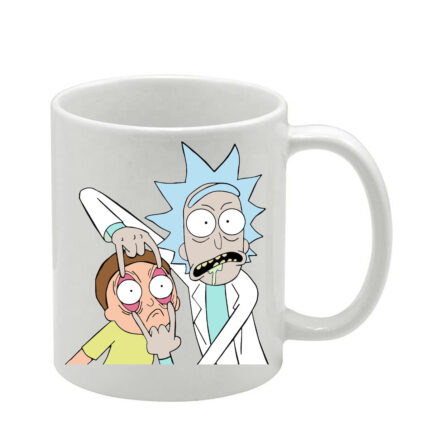 Λευκή κούπα Rick and Morty