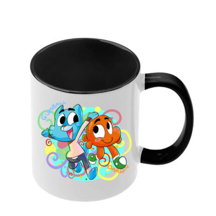 Κούπα The Amazing World of Gumball με μαύρη λαβή και εσωτερικό