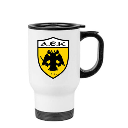 Κούπα θερμός ΑΕΚ 450ml Λευκή