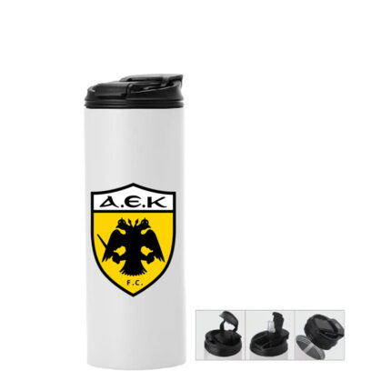 Μπουκάλι Θερμός ΑΕΚ 600ml Λευκό