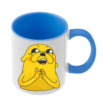Κούπα Adventure Time με γαλάζια λαβή και εσωτερικό