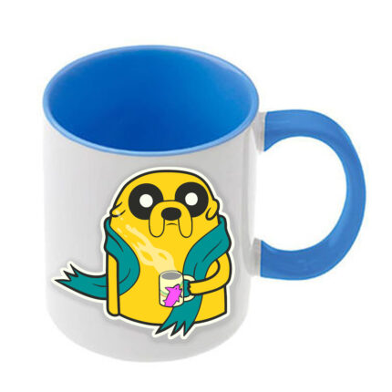 Κούπα Adventure Time με γαλάζια λαβή και εσωτερικό