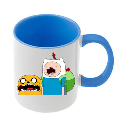 Κούπα Adventure Time με γαλάζια λαβή και εσωτερικό