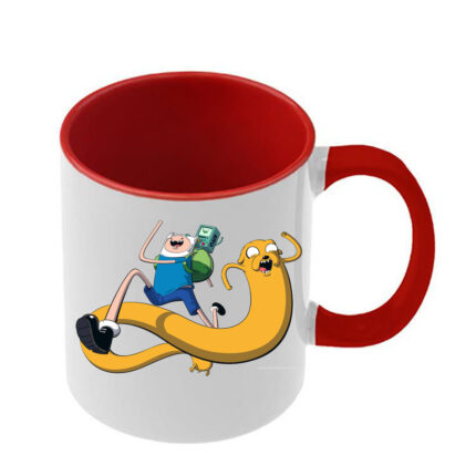 Κούπα Adventure Time με κόκκινη λαβή και εσωτερικό