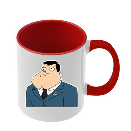 Κούπα American Dad με κόκκινη λαβή και εσωτερικό