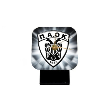 Επιτραπέζιο ρολόι ΠΑΟΚ 10cm