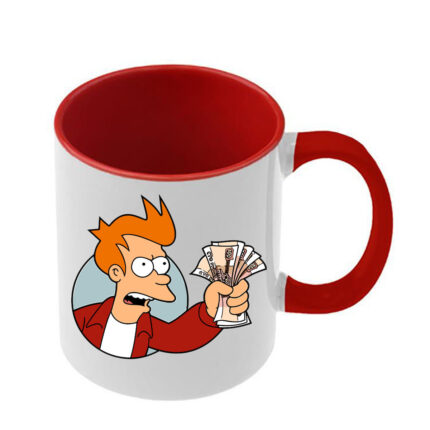 Κούπα Futurama με κόκκινη λαβή και εσωτερικό