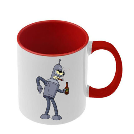 Κούπα Futurama με κόκκινη λαβή και εσωτερικό