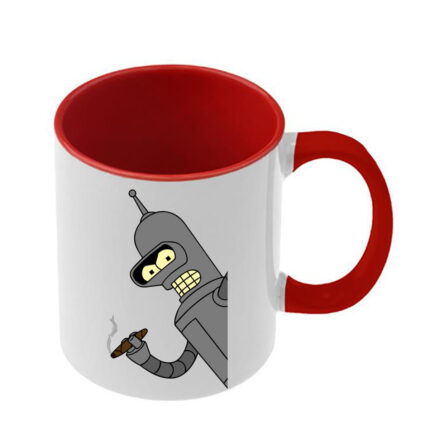 Κούπα Futurama με κόκκινη λαβή και εσωτερικό