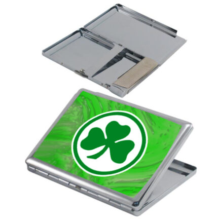 Μεταλλική Θήκη Τσιγάρων με Αναπτήρα Παναθηναικός ΠΑΟ