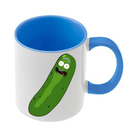 Κούπα Rick and Morty με γαλάζια λαβή και εσωτερικό