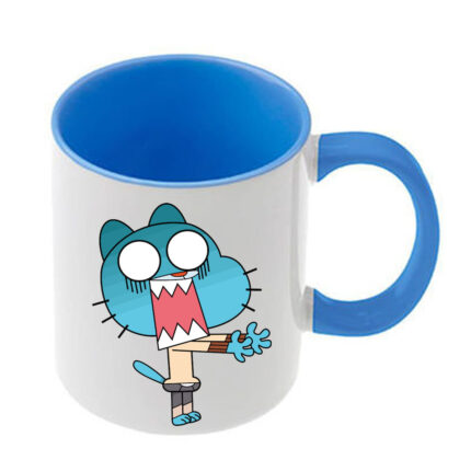Κούπα The Amazing World of Gumball με γαλάζια λαβή και εσωτερικό
