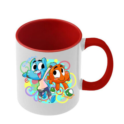 Κούπα The Amazing World of Gumball με κόκκινη λαβή και εσωτερικό