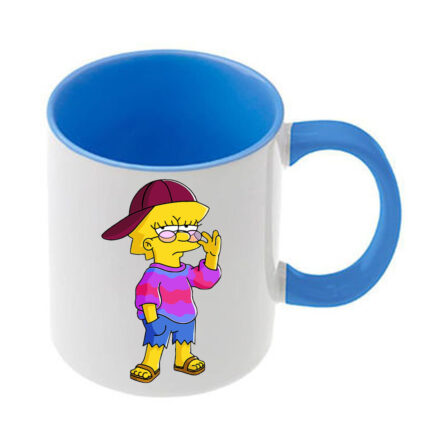 Κούπα The Simpsons με γαλάζια λαβή και εσωτερικό