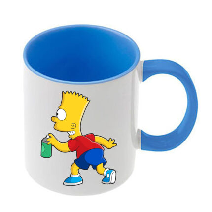 Κούπα The Simpsons με γαλάζια λαβή και εσωτερικό