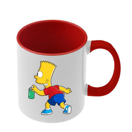 Κούπα The Simpsons με κόκκινη λαβή και εσωτερικό