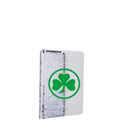 Τετράδιο με ασημί παγιέτες A5/60 σελίδες Παναθηναικός ΠΑΟ