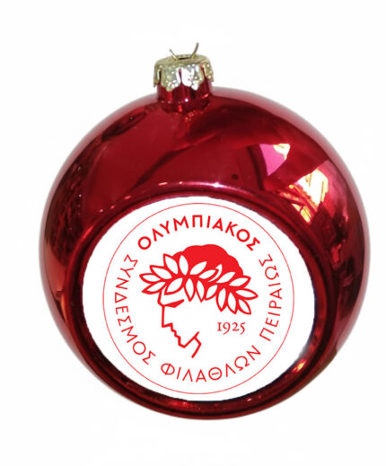Κόκκινη Χριστουγεννιάτικη Μπάλα Ολυμπιακός
